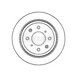 Brake Disc BORG & BECK BBD4933 OE Ref 42510SE0010