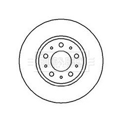 Brake Disc BORG & BECK BBD4940 OE Ref 3516567