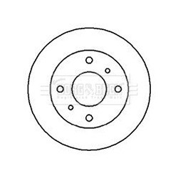 Brake Disc BORG & BECK BBD4941 OE Ref 4020690J01