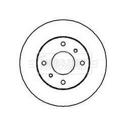 Brake Disc BORG & BECK BBD4942 OE Ref 40200000