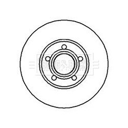 Brake Disc BORG & BECK BBD4948 OE Ref JZW615301F
