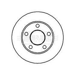 Brake Disc BORG & BECK BBD4949 OE Ref 4A0615301A