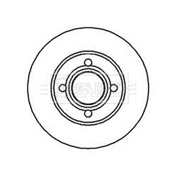 Brake Disc BORG & BECK BBD4950 OE Ref 895615301