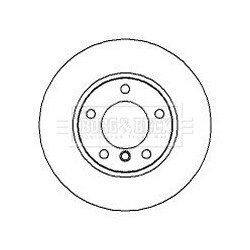Brake Disc BORG & BECK BBD4951 OE Ref 34111160673