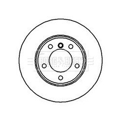 Brake Disc BORG & BECK BBD4952 OE Ref 1 162 282