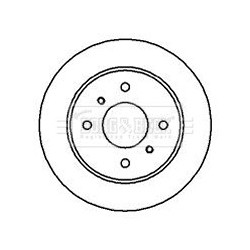 Brake Disc BORG & BECK BBD4957 OE Ref 432065M311