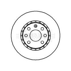 Brake Disc BORG & BECK BBD4960 OE Ref 569046