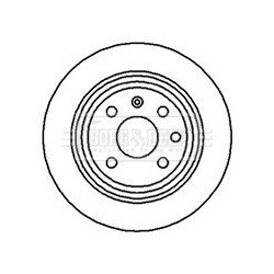 Brake Disc BORG & BECK BBD4961 OE Ref 569206