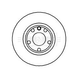 Brake Disc BORG & BECK BBD4963 OE Ref 701 615 301 D