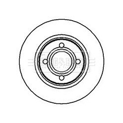 Brake Disc BORG & BECK BBD4970 OE Ref 8A0 615 301 E