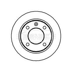 Brake Disc BORG & BECK BBD4975 OE Ref 95667811