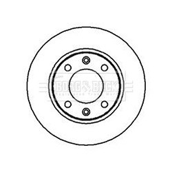 Brake Disc BORG & BECK BBD4979 OE Ref 4249 F5