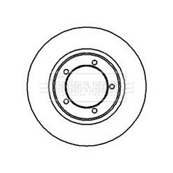 Brake Disc BORG & BECK BBD4980 OE Ref 4351287604000