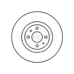 Brake Disc BORG & BECK BBD4981 OE Ref 46403958
