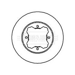 Brake Disc BORG & BECK BBD4986 OE Ref 45251SM4000