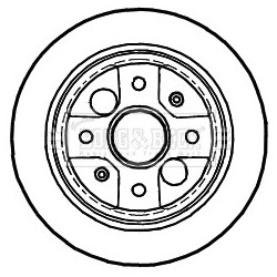 Brake Disc BORG & BECK BBD4988 OE Ref 42510SD2A00