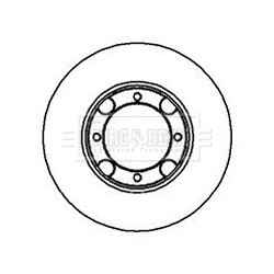 Brake Disc BORG & BECK BBD4990 OE Ref 5171221800
