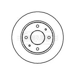 Brake Disc BORG & BECK BBD4991 OE Ref 5171233010