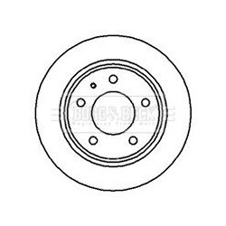 Brake Disc BORG & BECK BBD4996 OE Ref 3898004