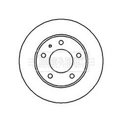 Brake Disc BORG & BECK BBD4997 OE Ref 3898529