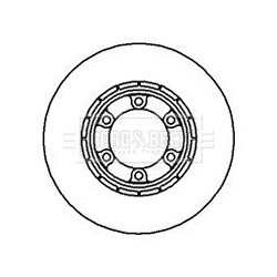 Brake Disc BORG & BECK BBD5006 OE Ref MB407038