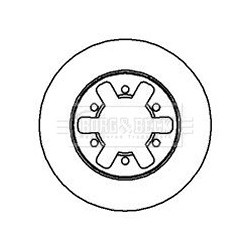 Brake Disc BORG & BECK BBD5009 OE Ref 4020601G01