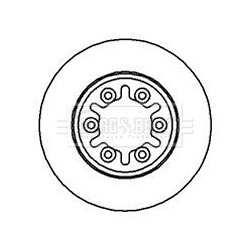 Brake Disc BORG & BECK BBD5010 OE Ref 4020602N01