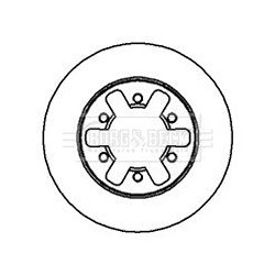 Brake Disc BORG & BECK BBD5012 OE Ref 4020610W01