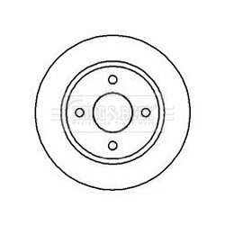Brake Disc BORG & BECK BBD5013 OE Ref 402065F001