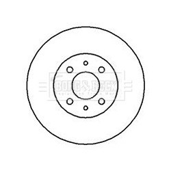 Brake Disc BORG & BECK BBD5018 OE Ref 7700627732