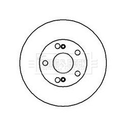 Brake Disc BORG & BECK BBD5019 OE Ref 7700802233