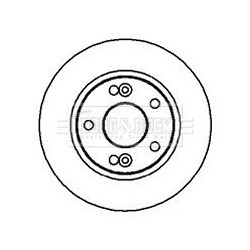 Brake Disc BORG & BECK BBD5020 OE Ref 7700830283