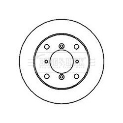 Brake Disc BORG & BECK BBD5025 OE Ref 5531180F01