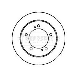 Brake Disc BORG & BECK BBD5028 OE Ref 55211-60A00-000