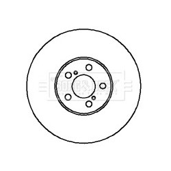 Brake Disc BORG & BECK BBD5034 OE Ref 4351206030