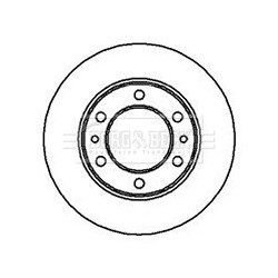 Brake Disc BORG & BECK BBD5036 OE Ref 4351235220