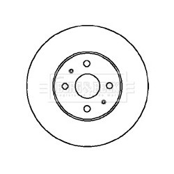 Brake Disc BORG & BECK BBD5045 OE Ref 4020658Y01