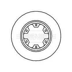 Brake Disc BORG & BECK BBD5046 OE Ref 1954434