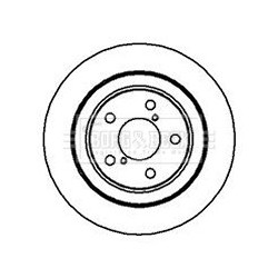 Brake Disc BORG & BECK BBD5047 OE Ref 26310AA050