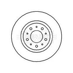 Brake Disc BORG & BECK BBD5051 OE Ref 271782