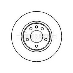 Brake Disc BORG & BECK BBD5056 OE Ref 569053
