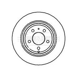 Brake Disc BORG & BECK BBD5062 OE Ref 2717940