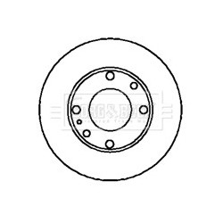 Brake Disc BORG & BECK BBD5065 OE Ref B46126251C