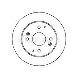 Brake Disc BORG & BECK BBD5071 OE Ref 42510SMA950