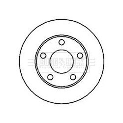 Brake Disc BORG & BECK BBD5074 OE Ref 8E0 615 601 A