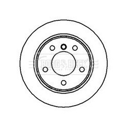 Brake Disc BORG & BECK BBD5076 OE Ref 34211160809