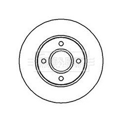 Brake Disc BORG & BECK BBD5078 OE Ref 4044278