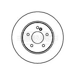 Brake Disc BORG & BECK BBD5080 OE Ref 2034230412