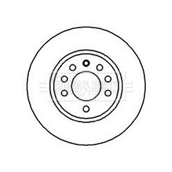 Brake Disc BORG & BECK BBD5082 OE Ref 4801584