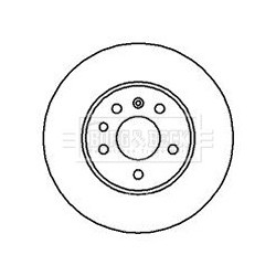 Brake Disc BORG & BECK BBD5084 OE Ref 4839015